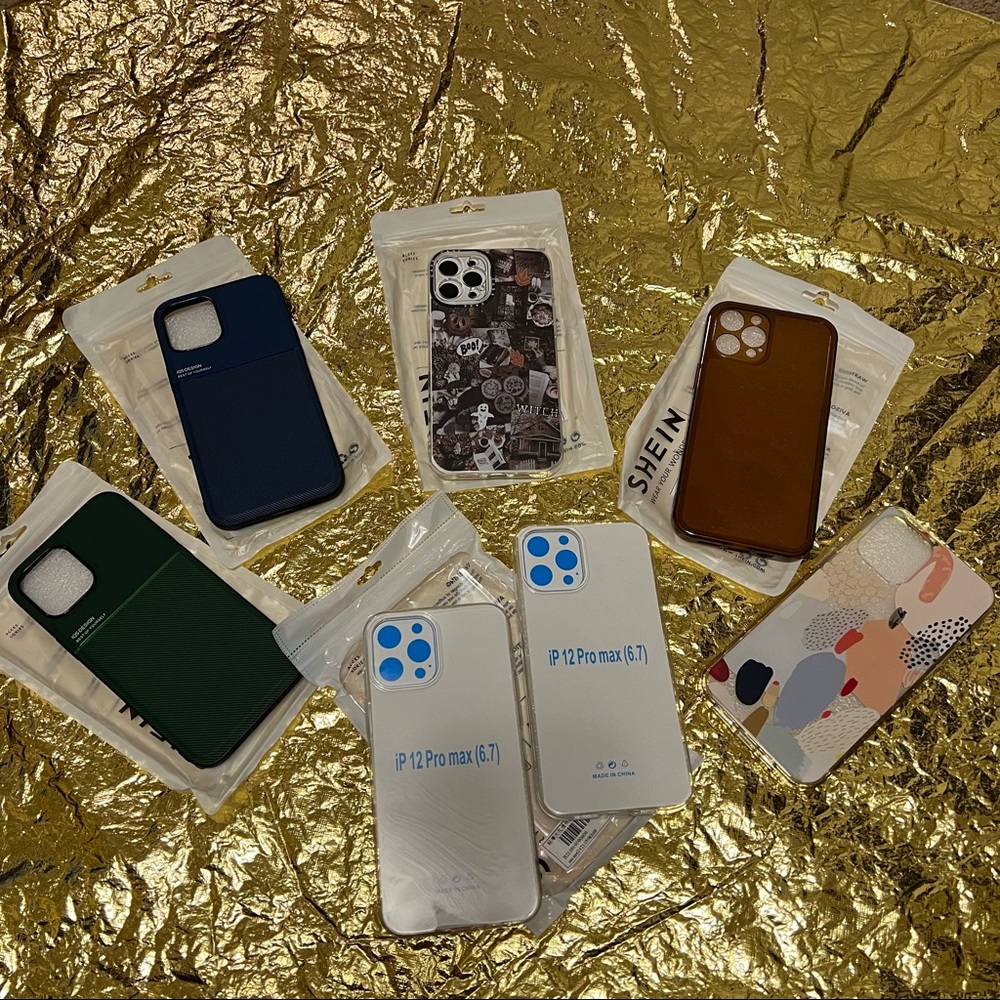 Set of 7 iPhone 12 Pro Max cases. NEW!